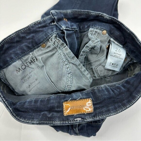 Mother Women’s High Waisted Looker Coffee Tea & Me Skinny Designer Jeans W26/L27 - Picture 6 of 12